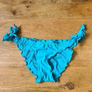 Victoria's Secret The Ruffle Itsy Solid Blue XS